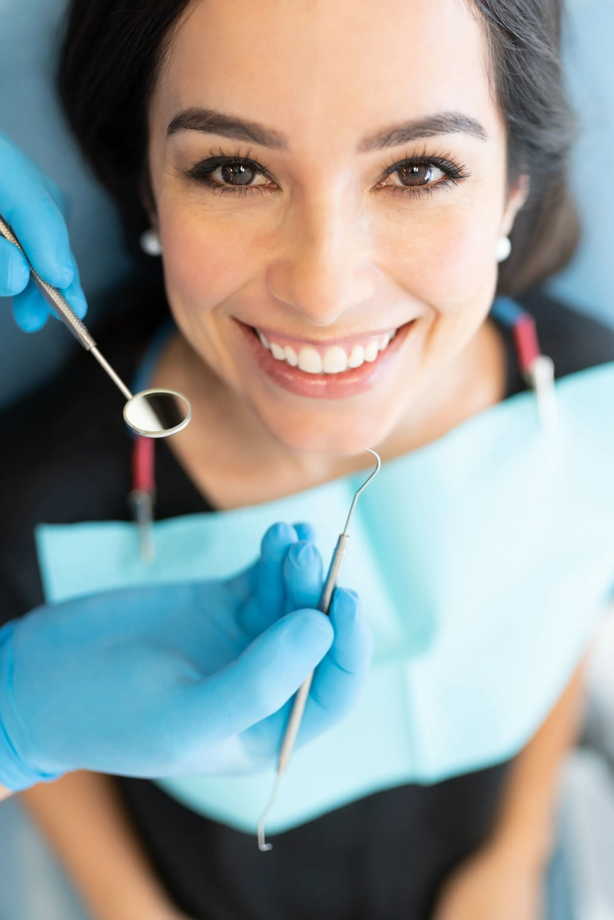 Smiling Dental Patient in Dental Chair